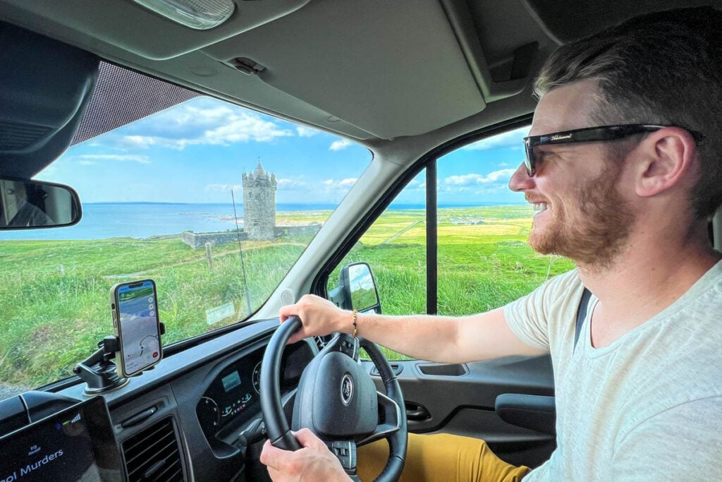 Cliffs of Moher Ireland campervan