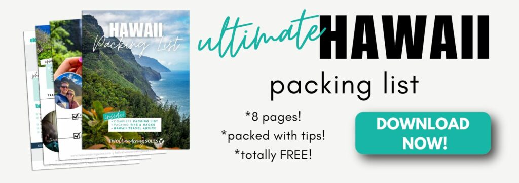 Hawaii Packing List opt in banner