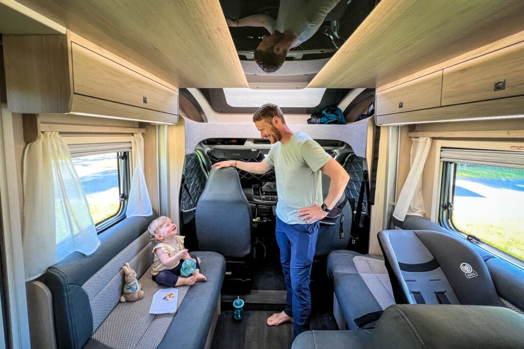 Ireland campervan interior