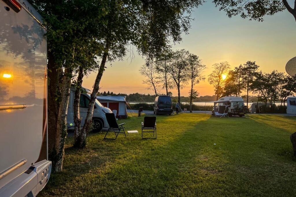 Ireland campervan sunset