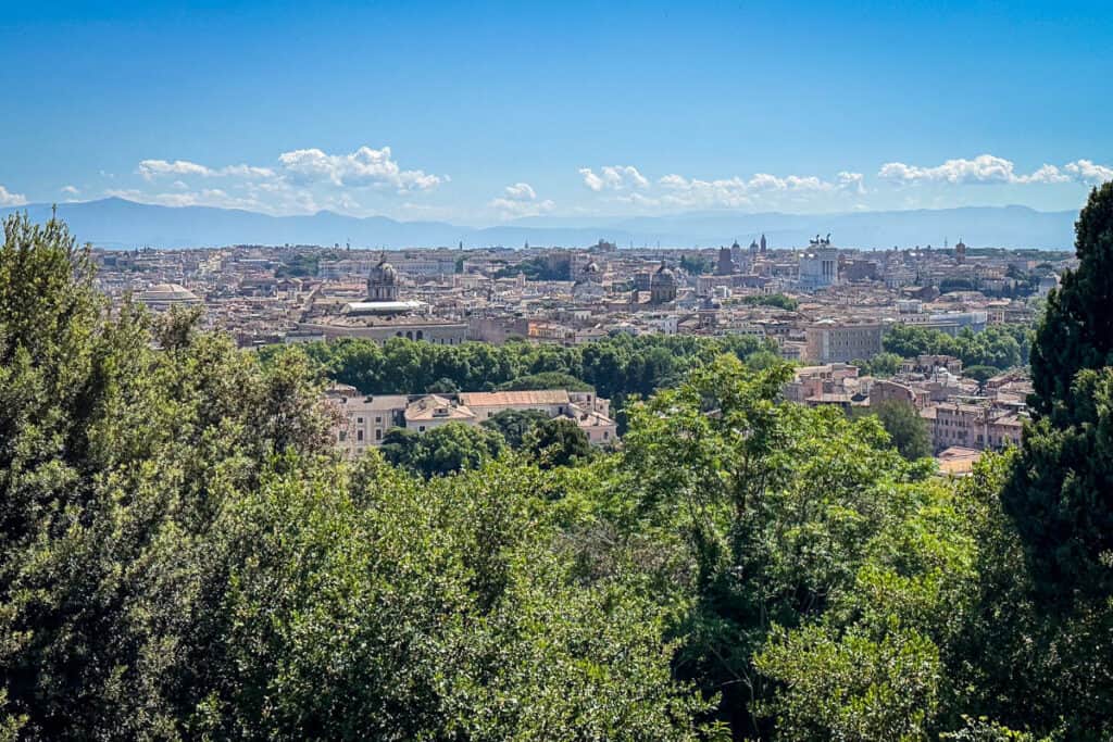 Janiculum Hill Belvedere del Gianicolo Rome Italy