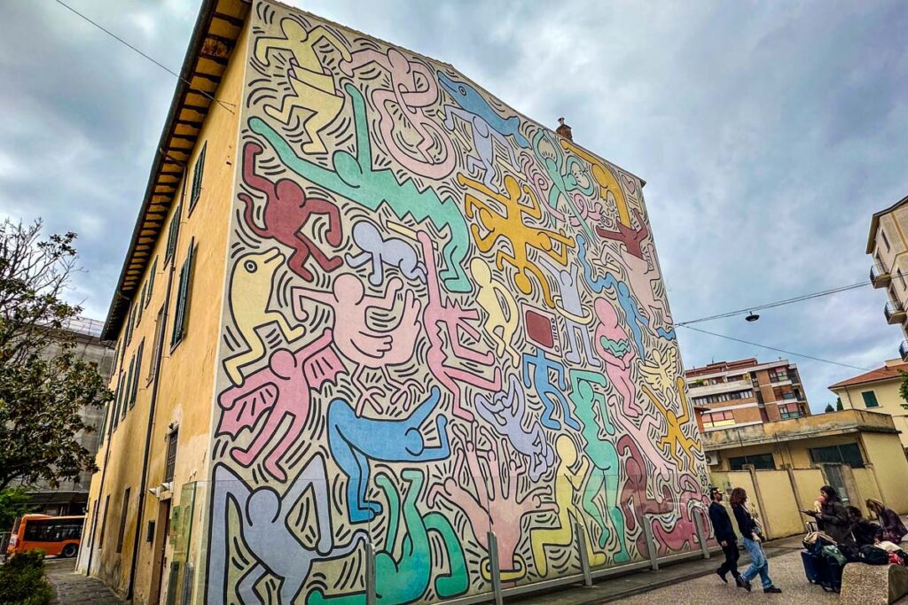 Keith Haring mural Pisa Italy