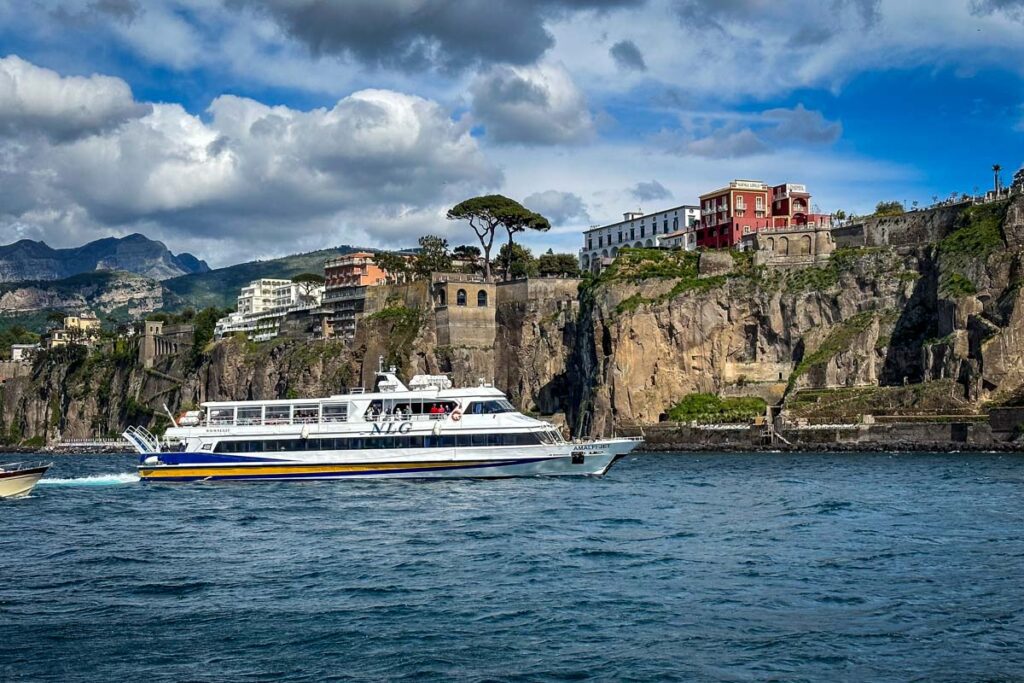 ferry from Sorrento to Positano Italy