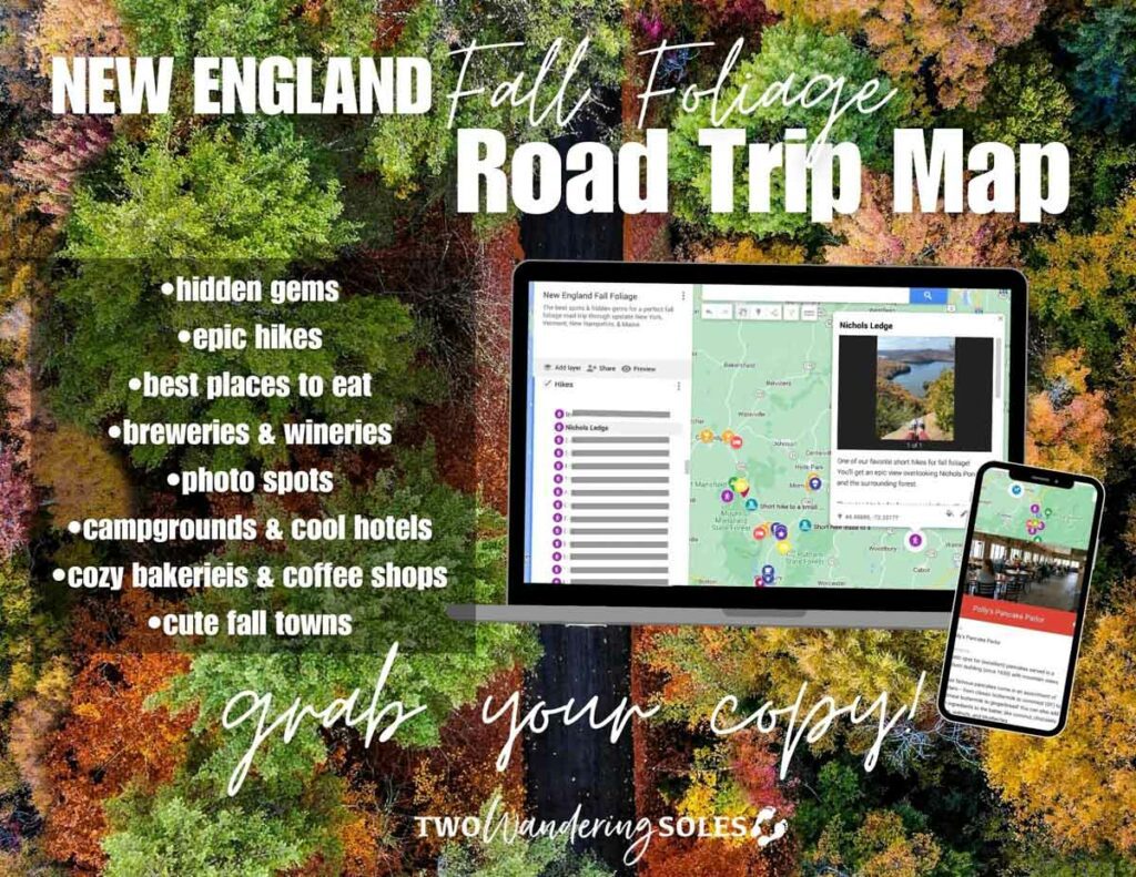 New England Fall Foliage Road Trip Map