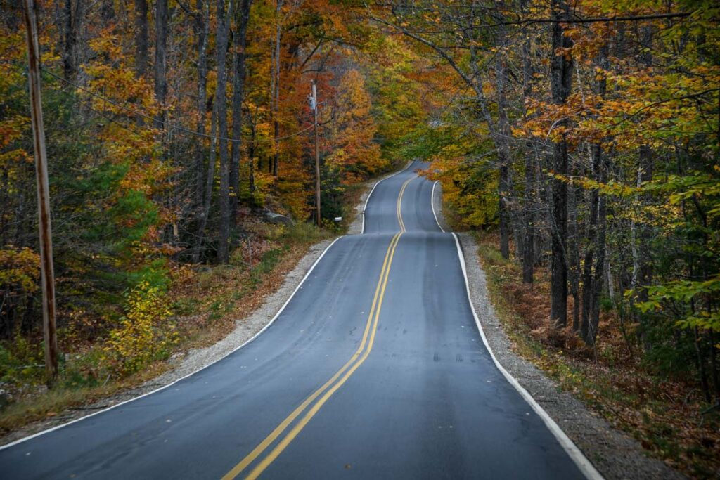 New England Fall Foliage Road Trip Map