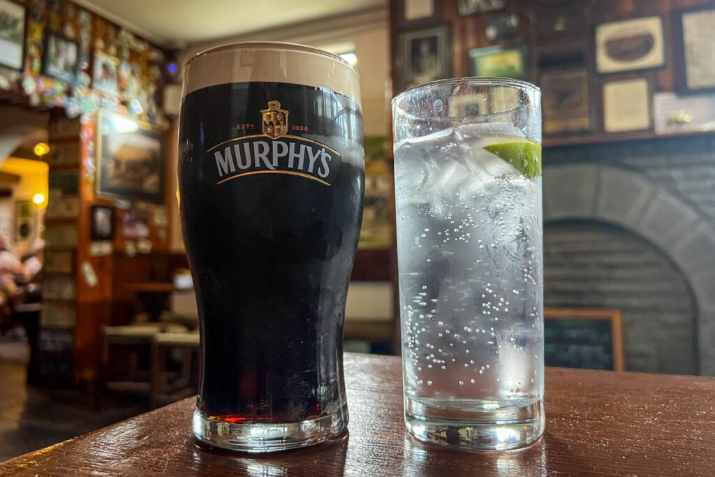 Drinks at Gus O'Connor's Pub Doolin Ireland