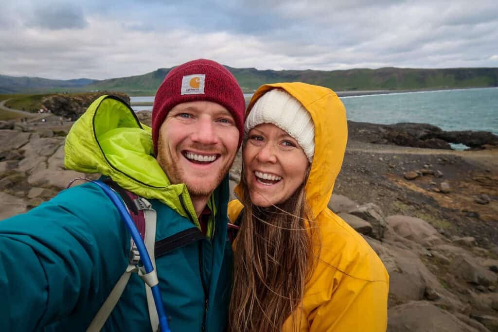 Katie & Ben in Vik Iceland