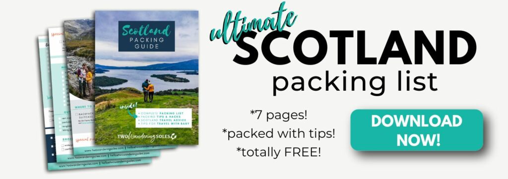 Scotland Packing list Opt-In banner