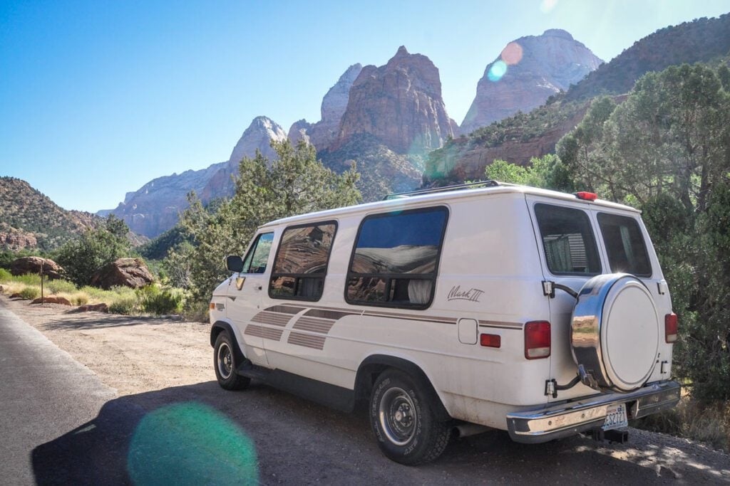 Vinny campervan Utah