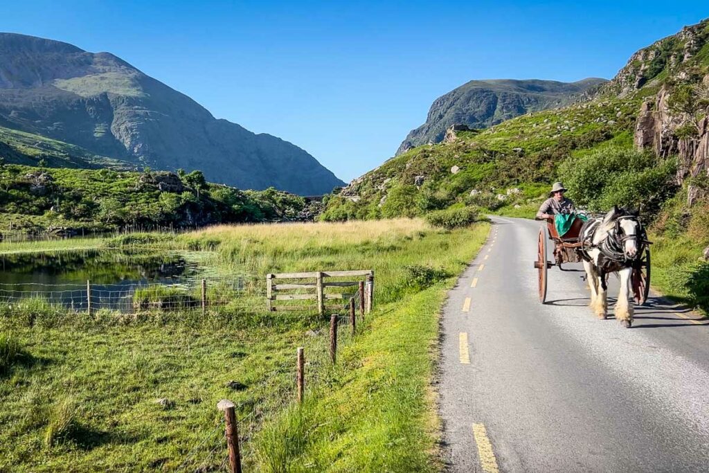 Jaunting car Gap of Dunloe Ireland