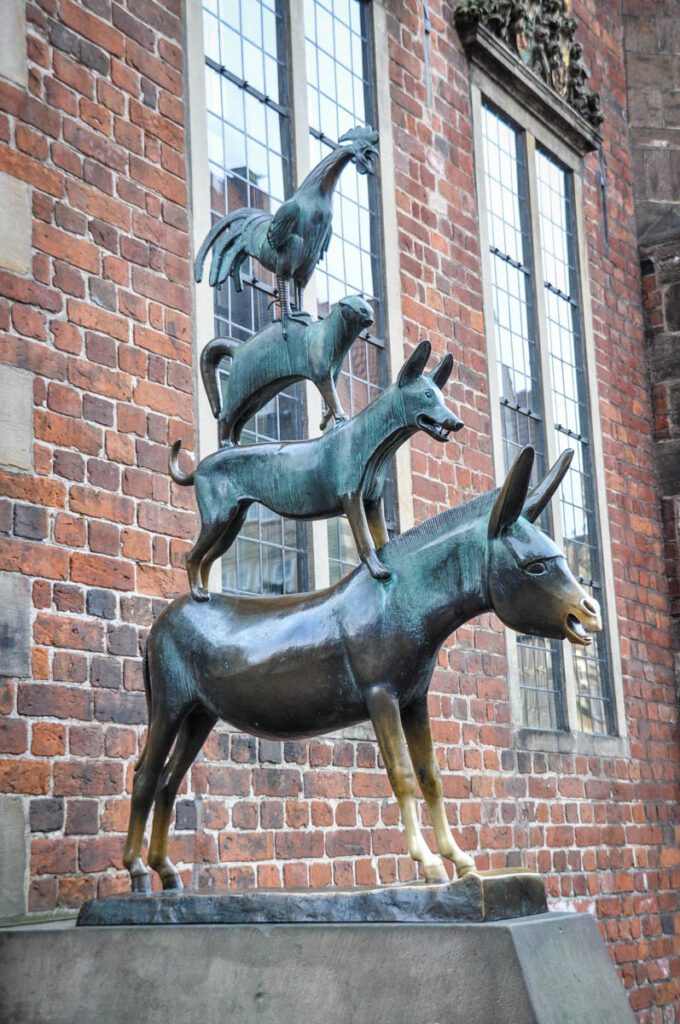 Bremen, Germany Town musicians statue