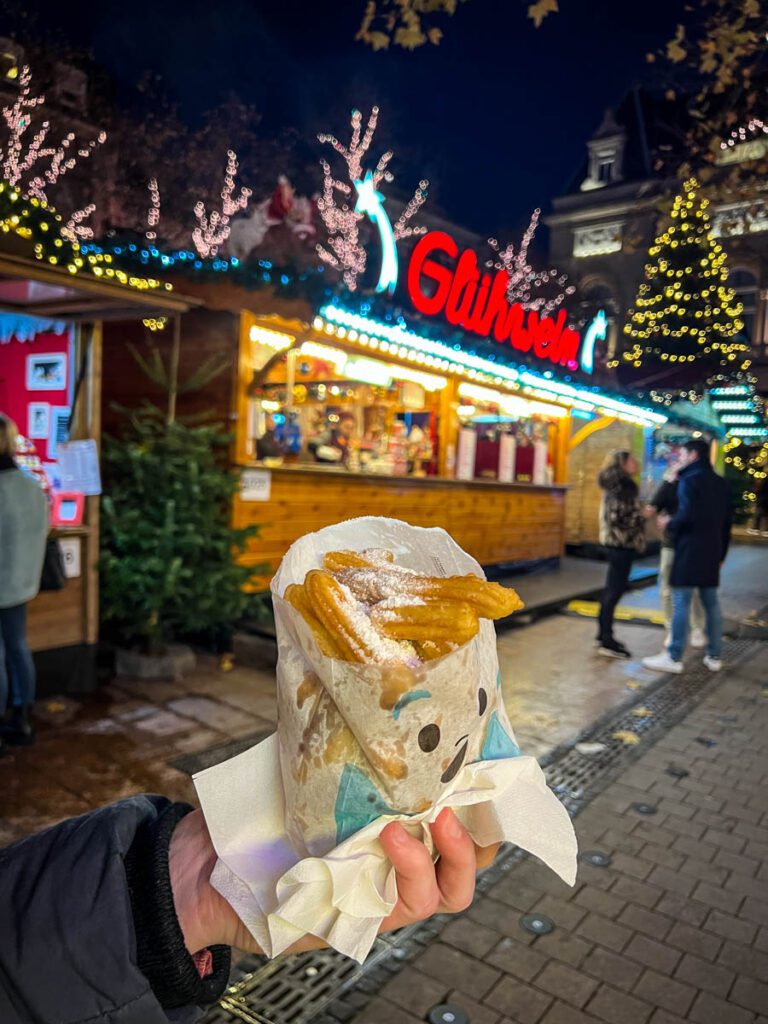 Churros Christmas market foods