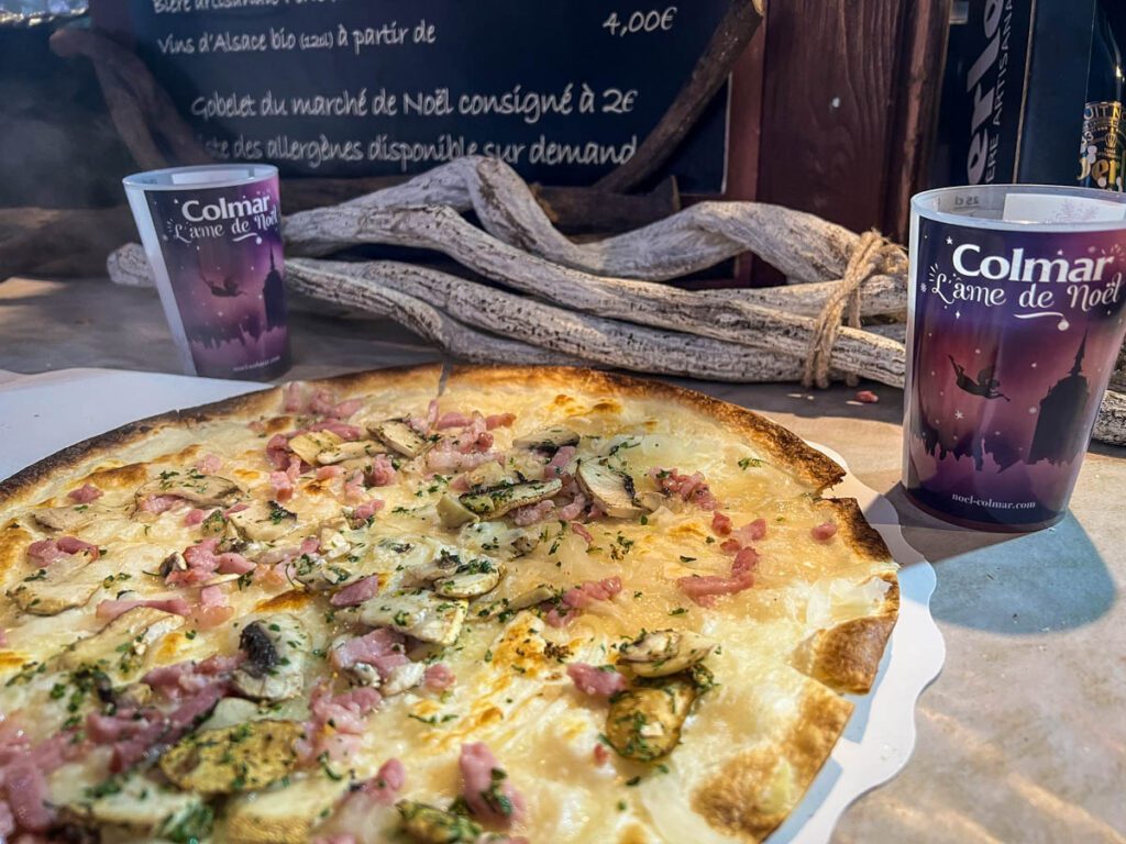 Flammkuchen Christmas market foods