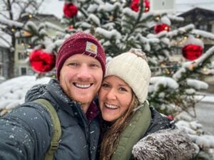 Garmisch Germany winter selfie