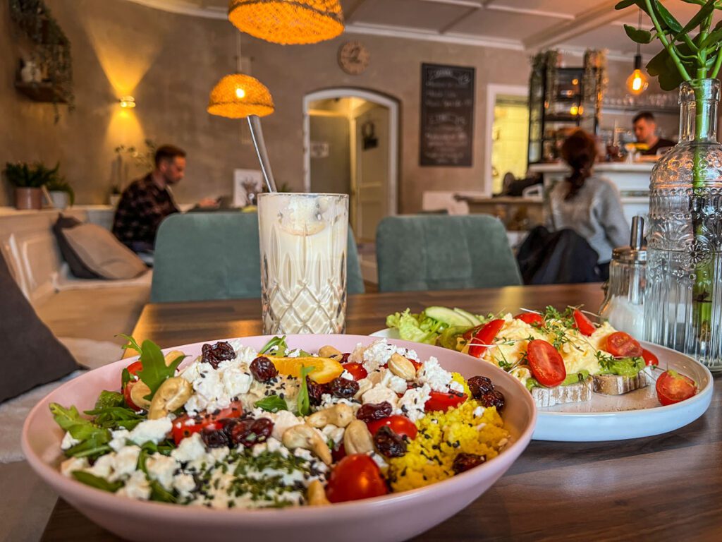 Salad at a cafe in Garmisch, Germany