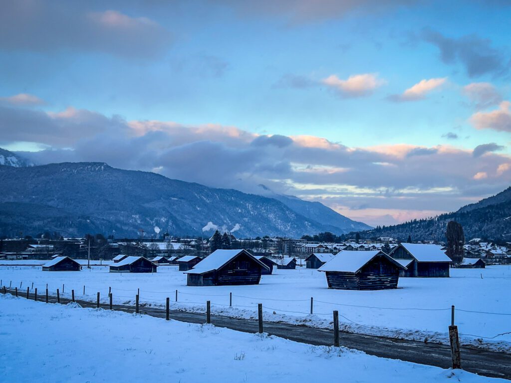 Garmisch-Partenkirchen, Germany in winter