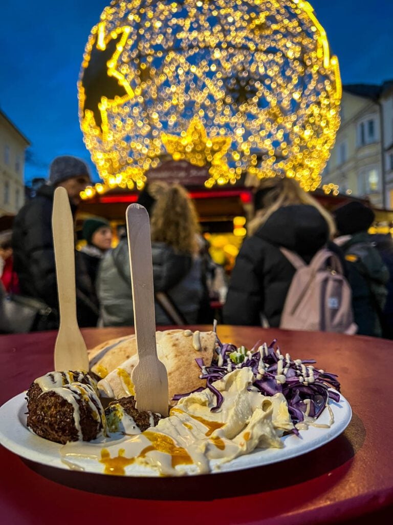 Falafel Christmas market foods