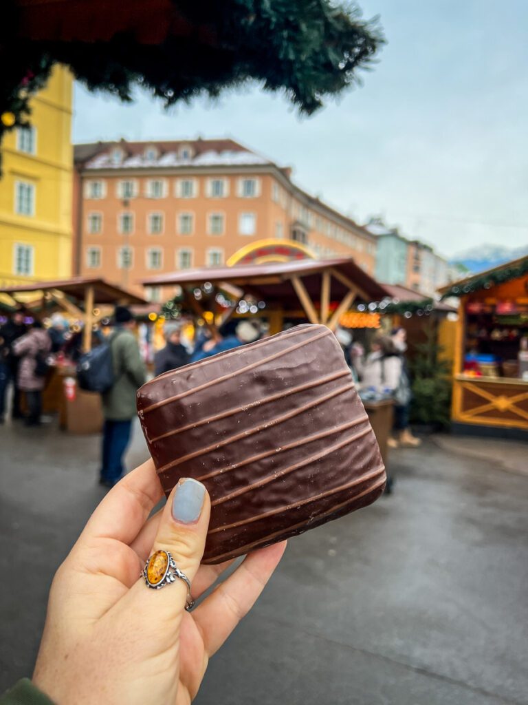 Chocolate Lebkuchen gingerbread Christmas market food