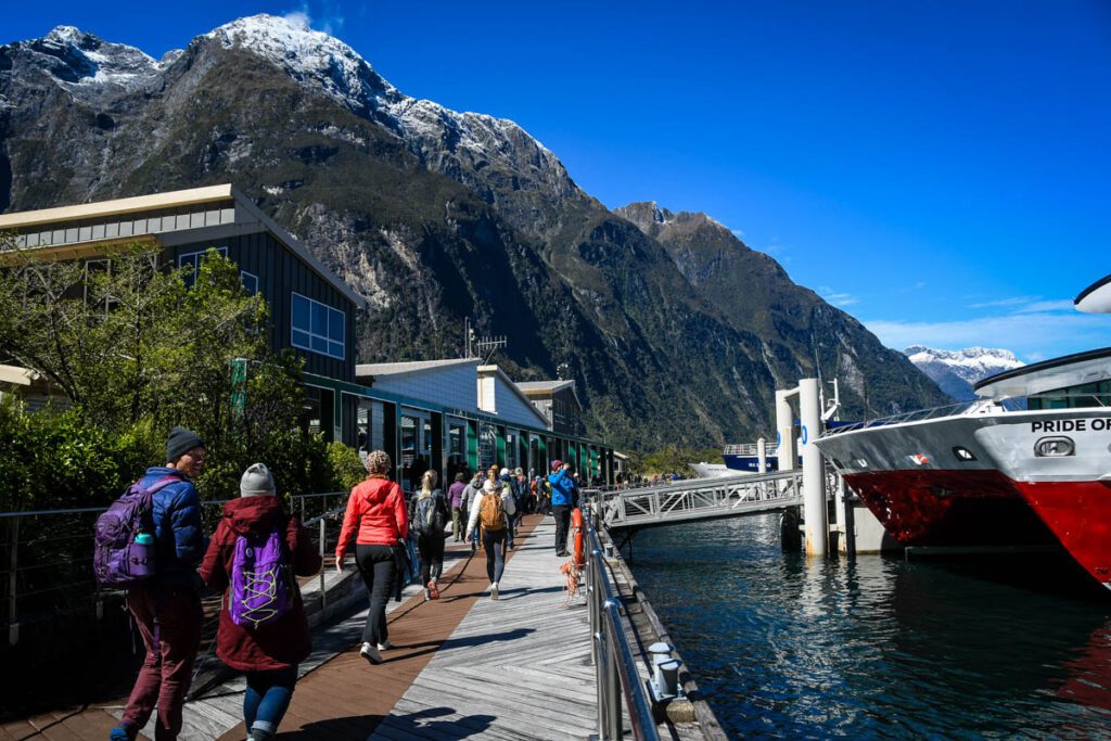 Milford Sound ferry terminal New Zealand