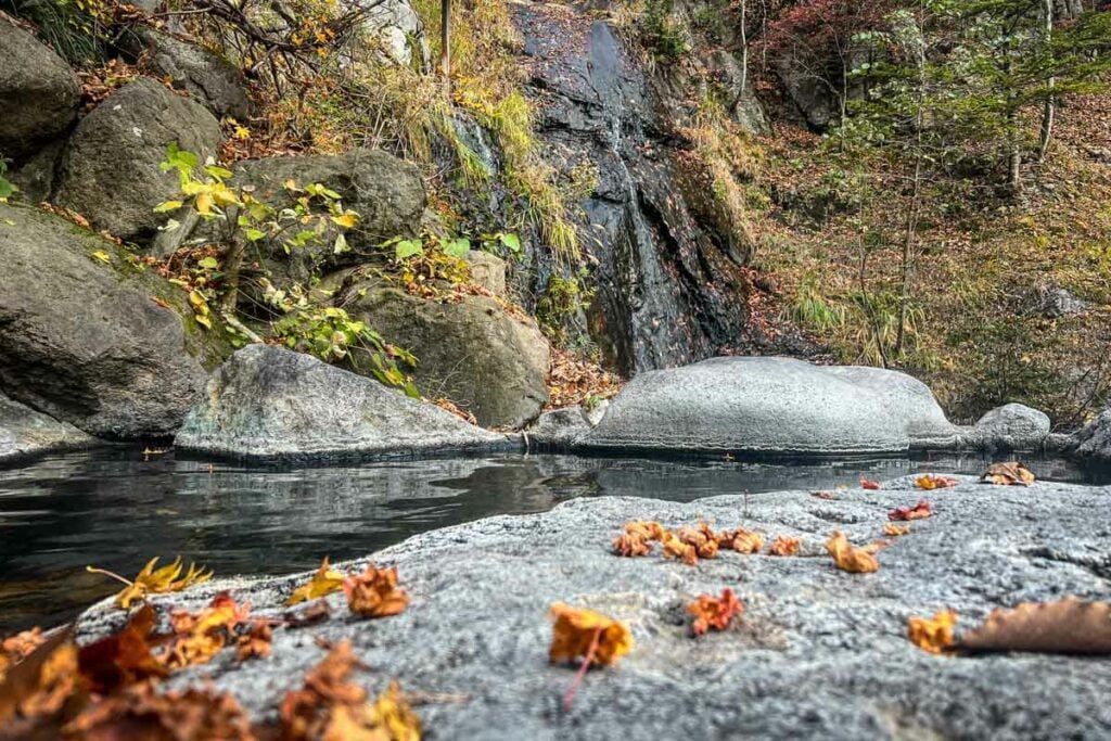 Autumn in Japan fall foliage onsen