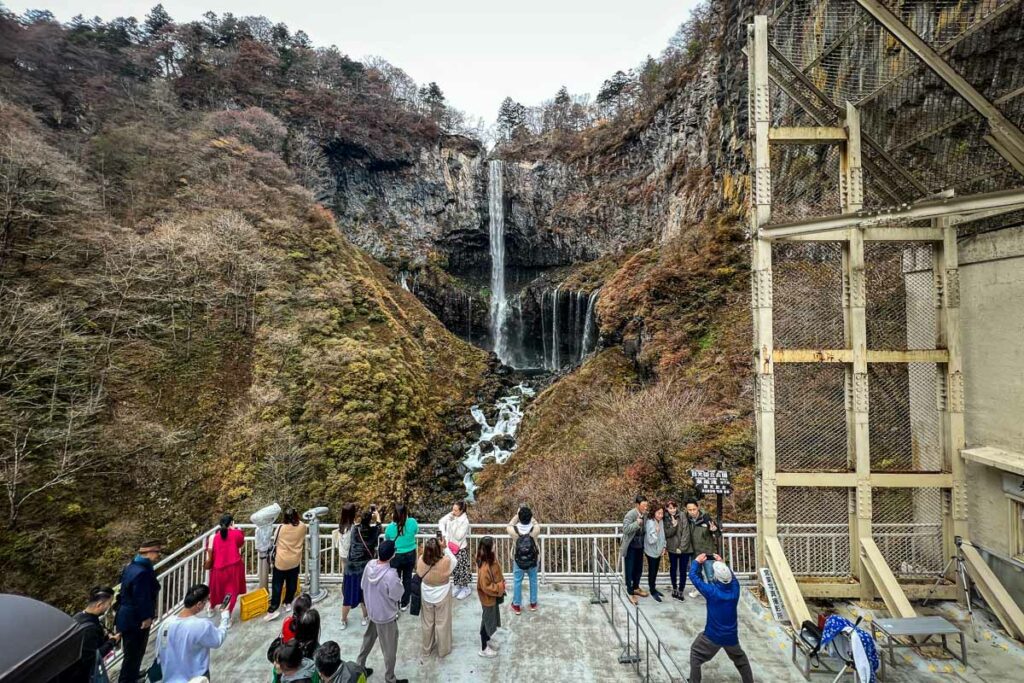 Crowds at Kegon Falls Japan
