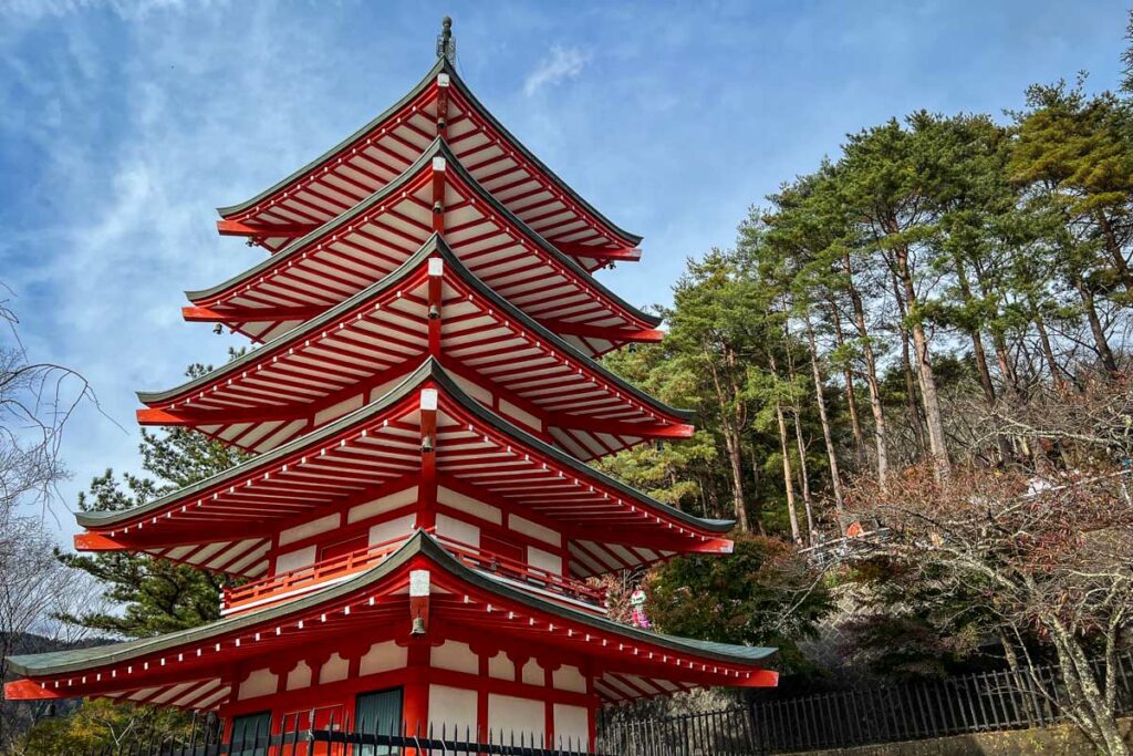 Chuerito Pagoda Arakurayama Sengen Park Fuji Japan