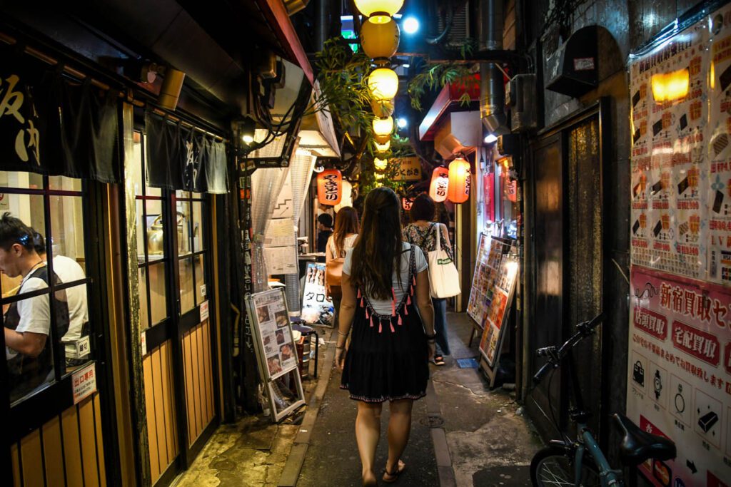 Omoide Yokocho Piss Alley Tokyo Japan