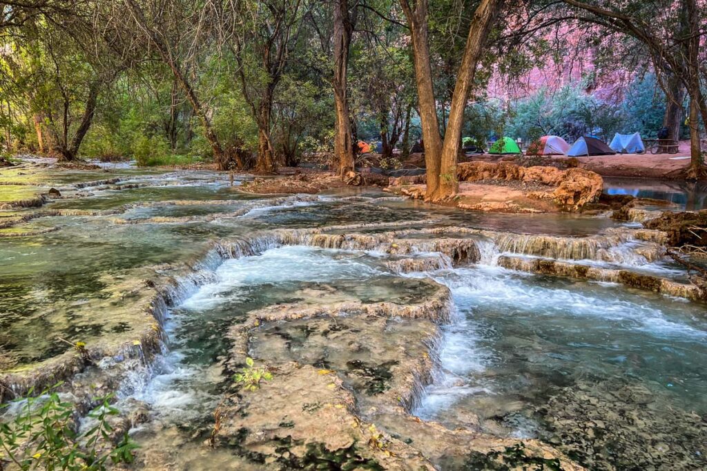 Havasu Falls Campground Havasupai Arizona