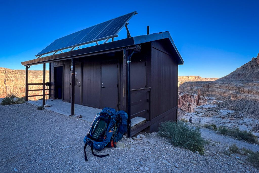 Bathroom at the trailhead for the Havasu Falls Hike Havasupai Arizona-14