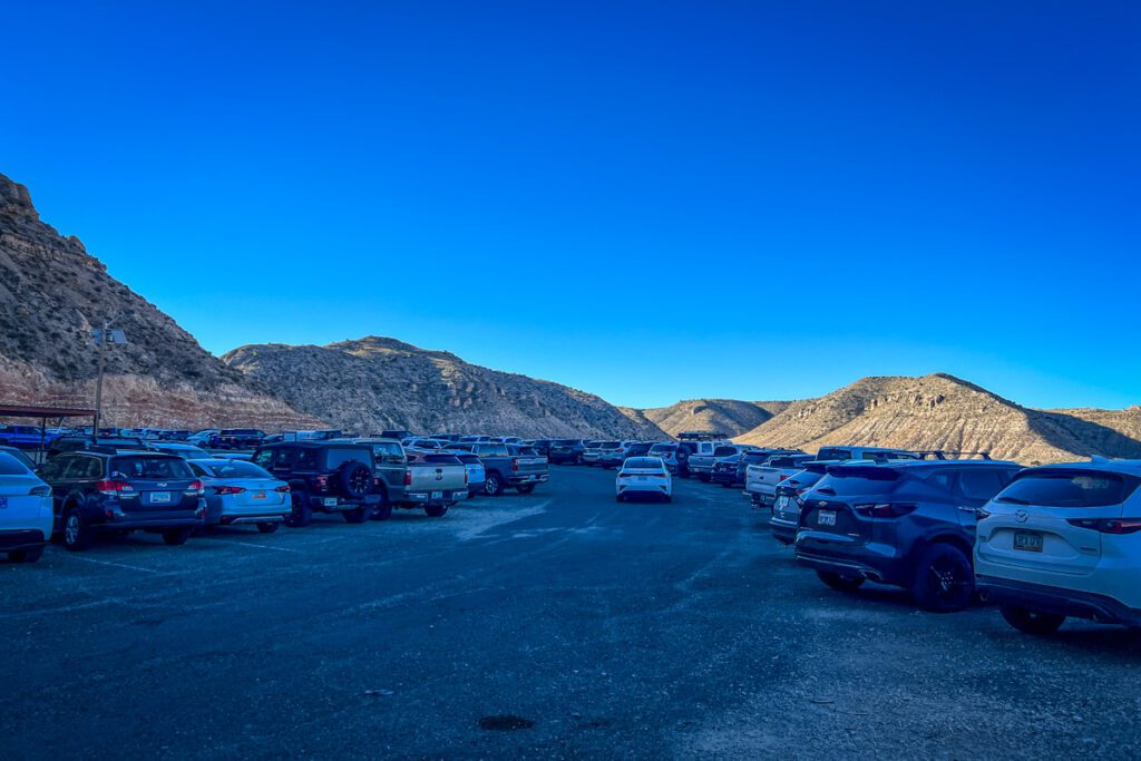 Havasu Falls Hike trailhead parking lot Havasupai Arizona