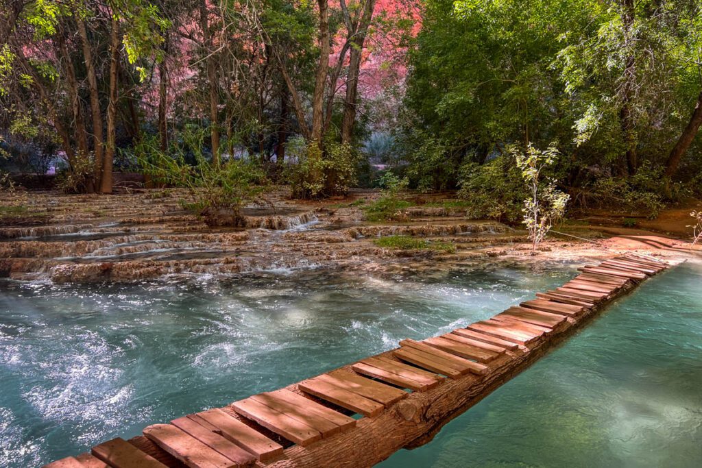 Havasu Falls campground Havasupai Arizona