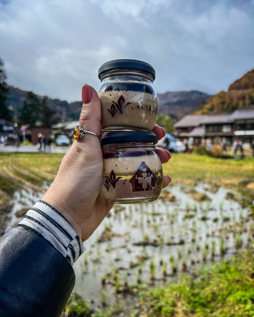 Purin no Ie pudding Shirakawa-go Japan