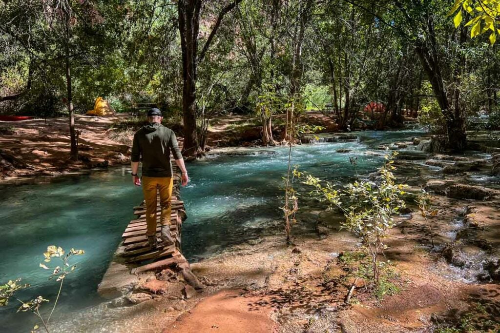 Havasu Falls campground Havasupai Arizona