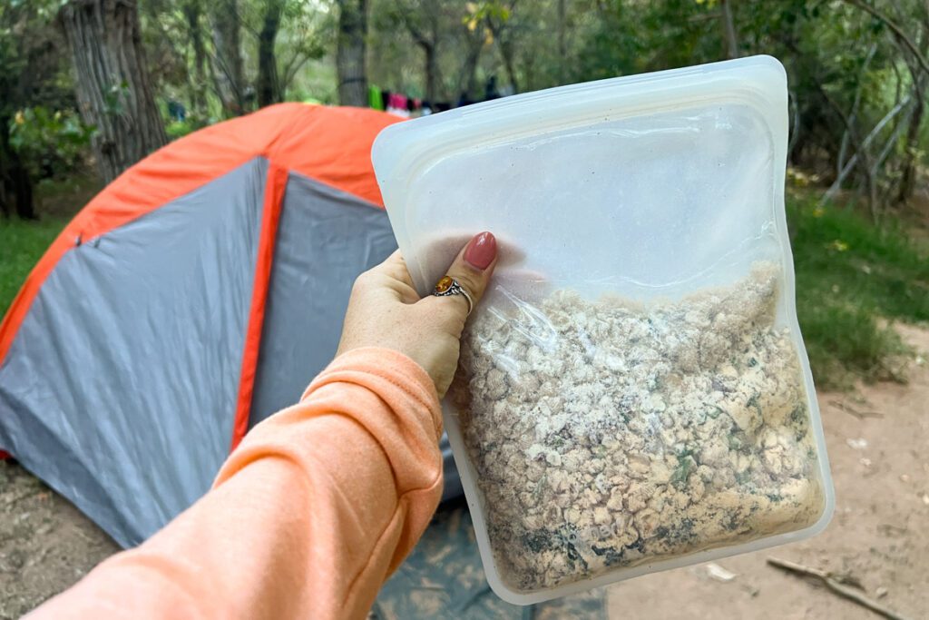 Dehydrated meals Havasu Falls hike Havasupai Arizona USA