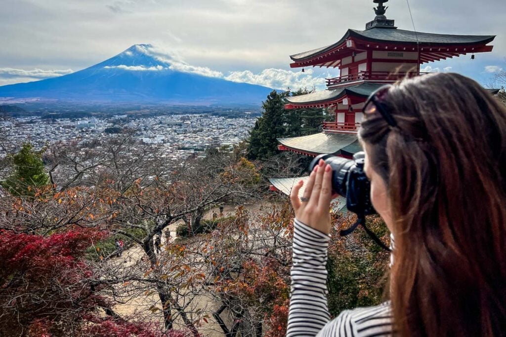 Chureito Pagoda Arakurayama Sengen Park Fuji Japan