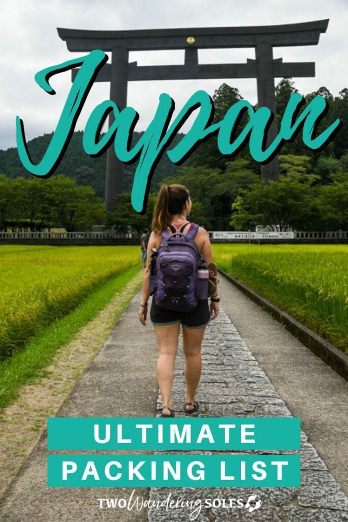 Japan packing list (Pin D)