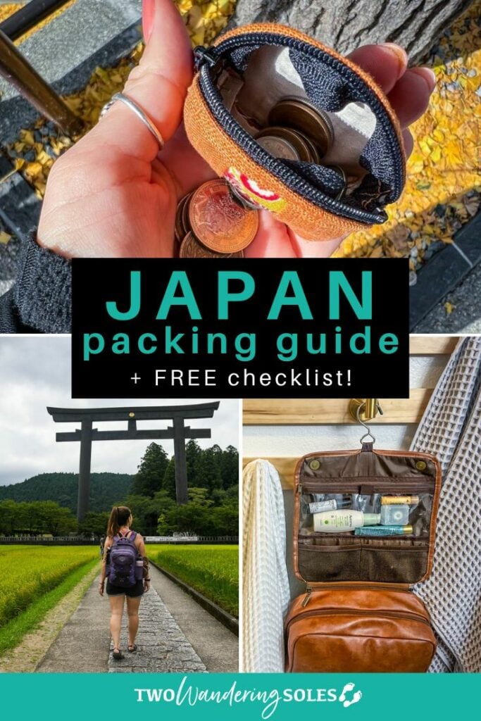 Japan packing list (Pin E)