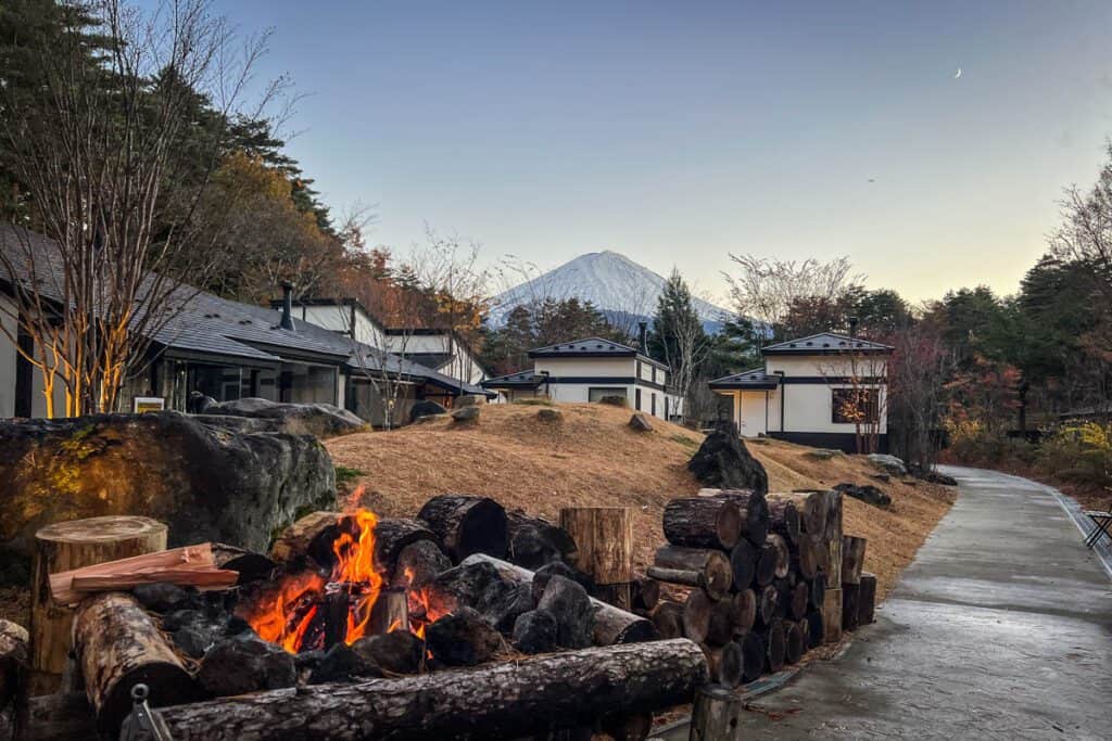 Glamping near Mount Fuji