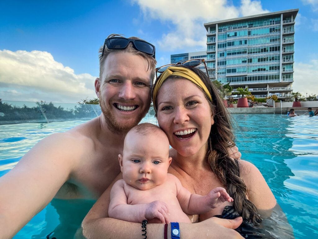 Pool with baby Mexico