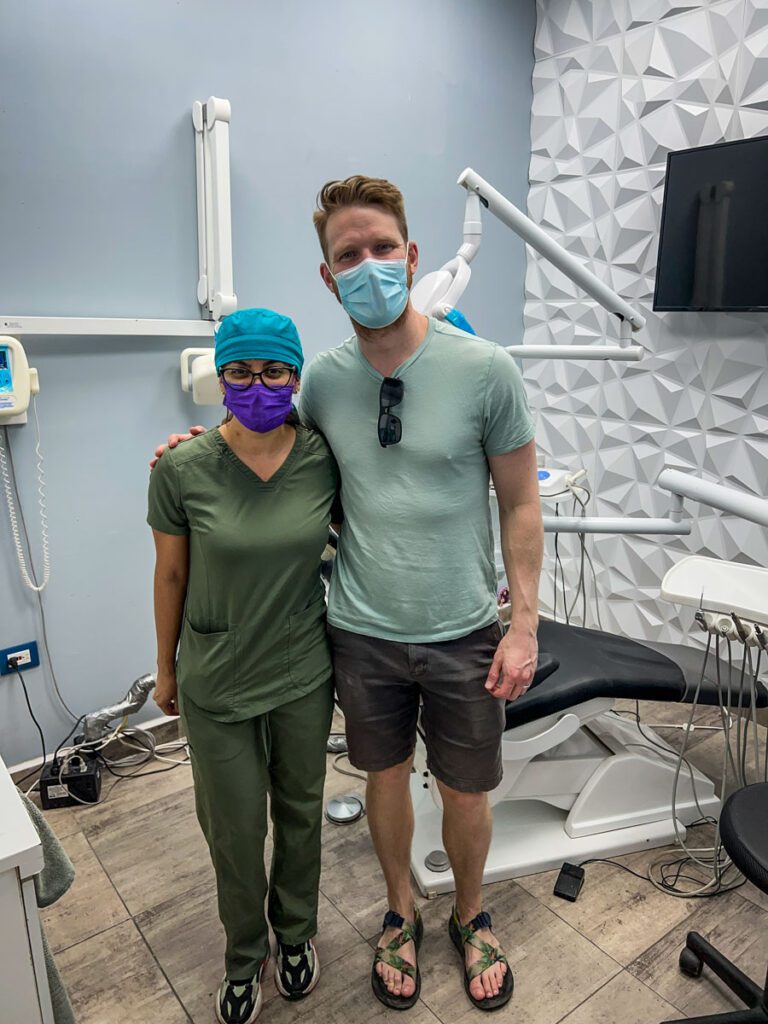 My Dentist and me in Mexico