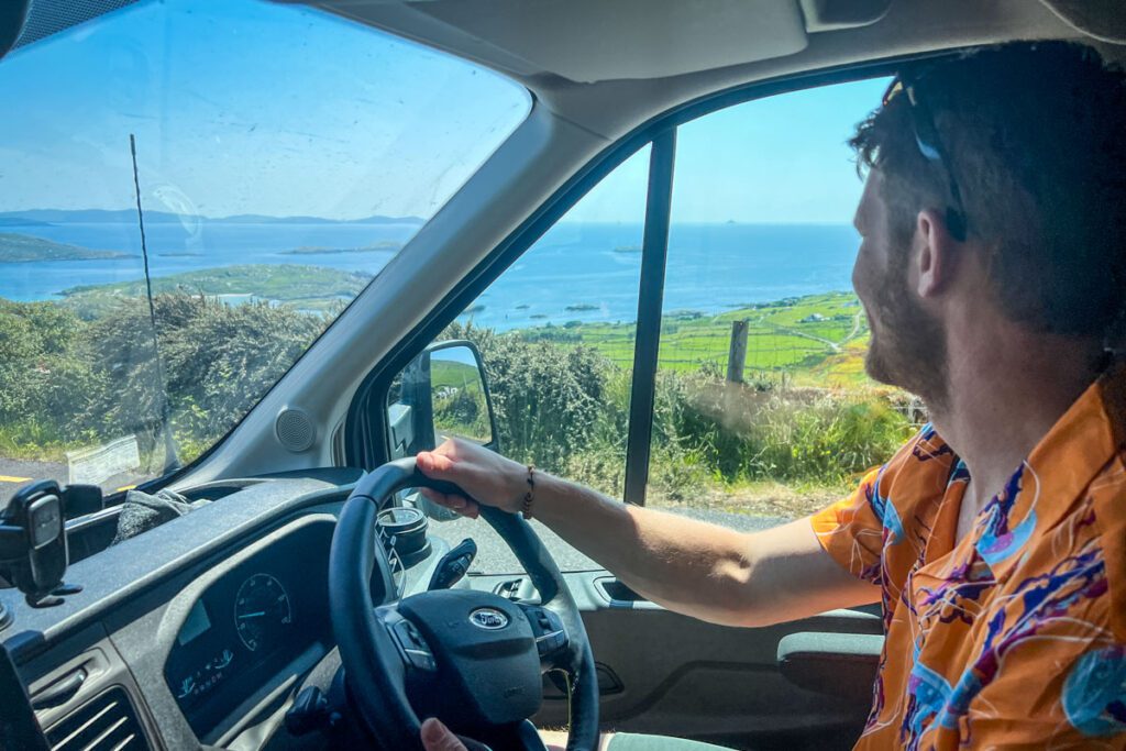 Driving the Ring of Kerry in Ireland