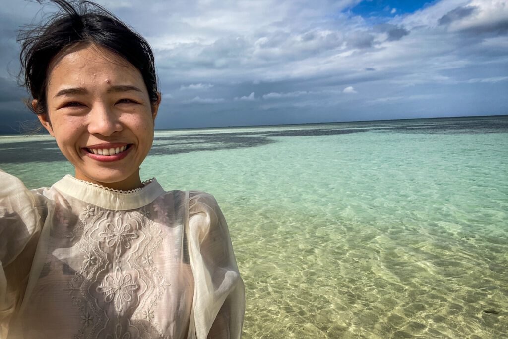 Kondoi beach in Taketomi Island Okinawa, Japan (Nagisa Tsuchida)