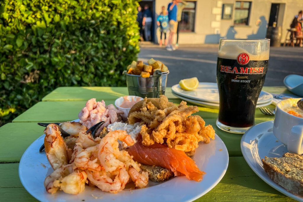 Seafood platter Fisherman's Bar Portmagee Ireland