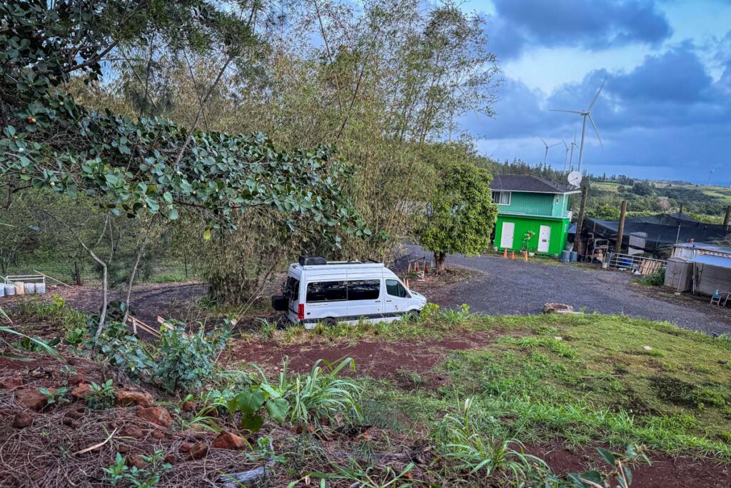 campervan private campsite Oahu Hawaii