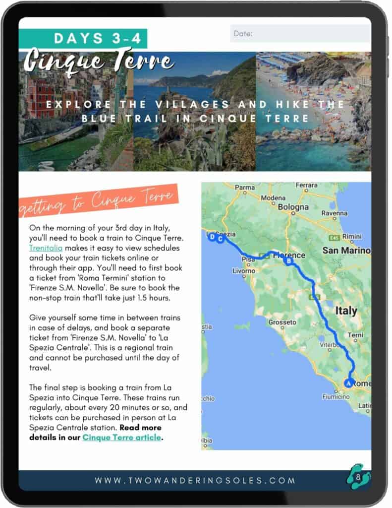 Classic Italy itinerary preview