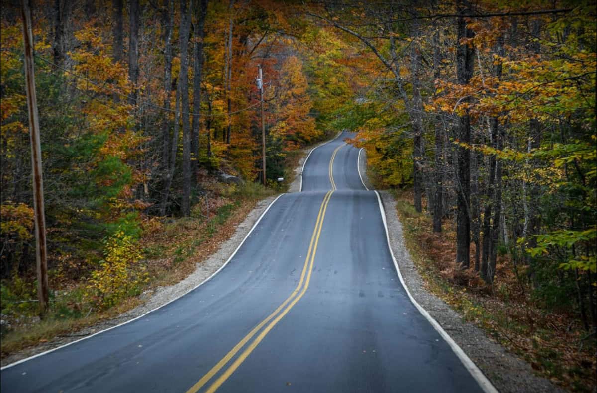 Kancamagus Highway New Hampshire on your New England fall road trip