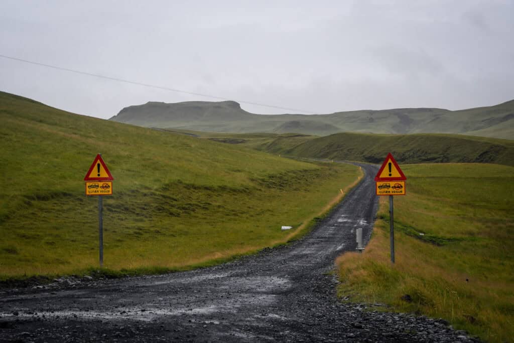 F Road in Iceland