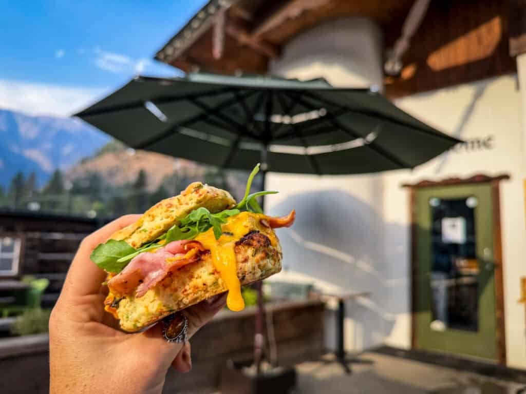 Argonaut breakfast sandwich Leavenworth winter itinerary