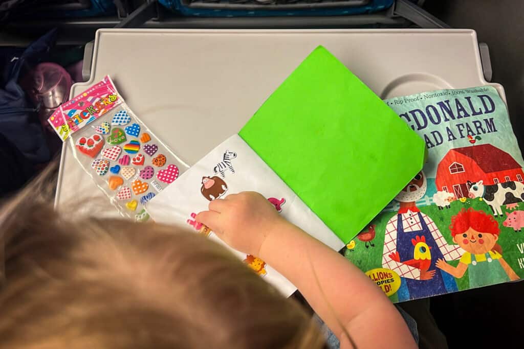 Flying with toddler baby toys