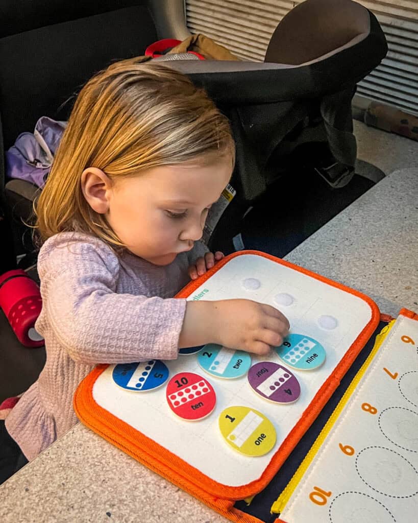Toddler busy board toy